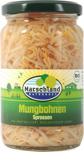 Mung bean sprouts in organic brine 330 g (175 g) - MARSCHLAND NATURKOST